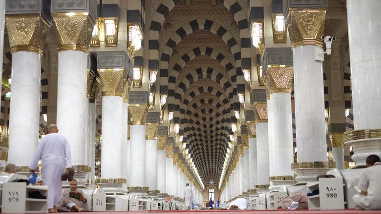 المسجد النبوي الشريف قديما